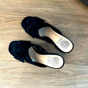 Vince Camuto black suede sandals